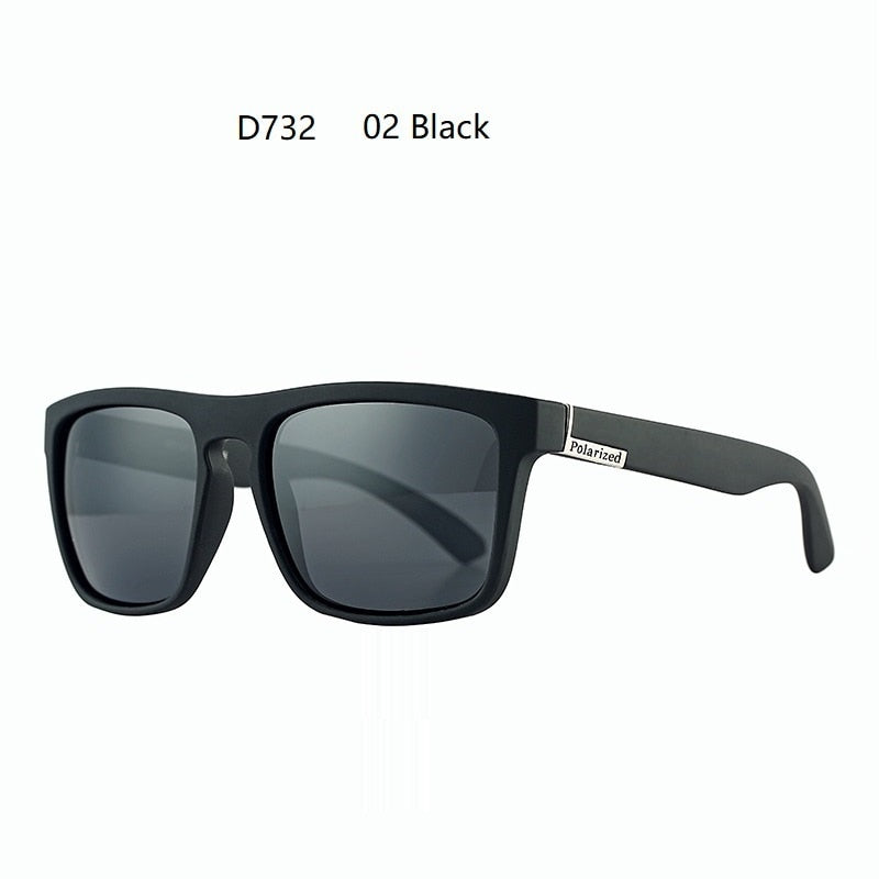 Modische, quadratische, polarisierte Vintage-Sonnenbrille - Froshhype