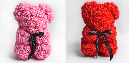 Valentinstagsgeschenk: Rose Teddy 25cm!